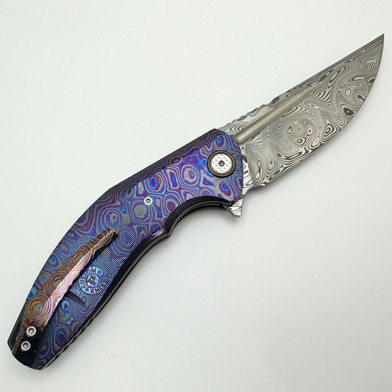 Custom Knife Factory Marauder w/ ZircuTi Scales & Damasteel Blade Show