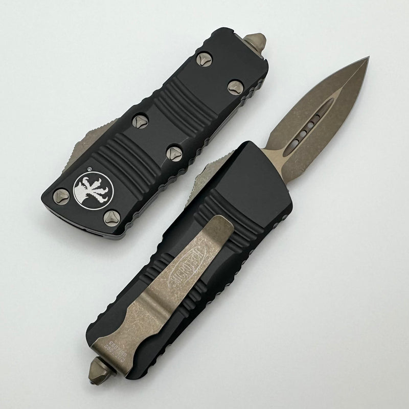 Microtech Troodon Mini D/E Double Edge Bronze Apocalyptic & Black 238-13AP