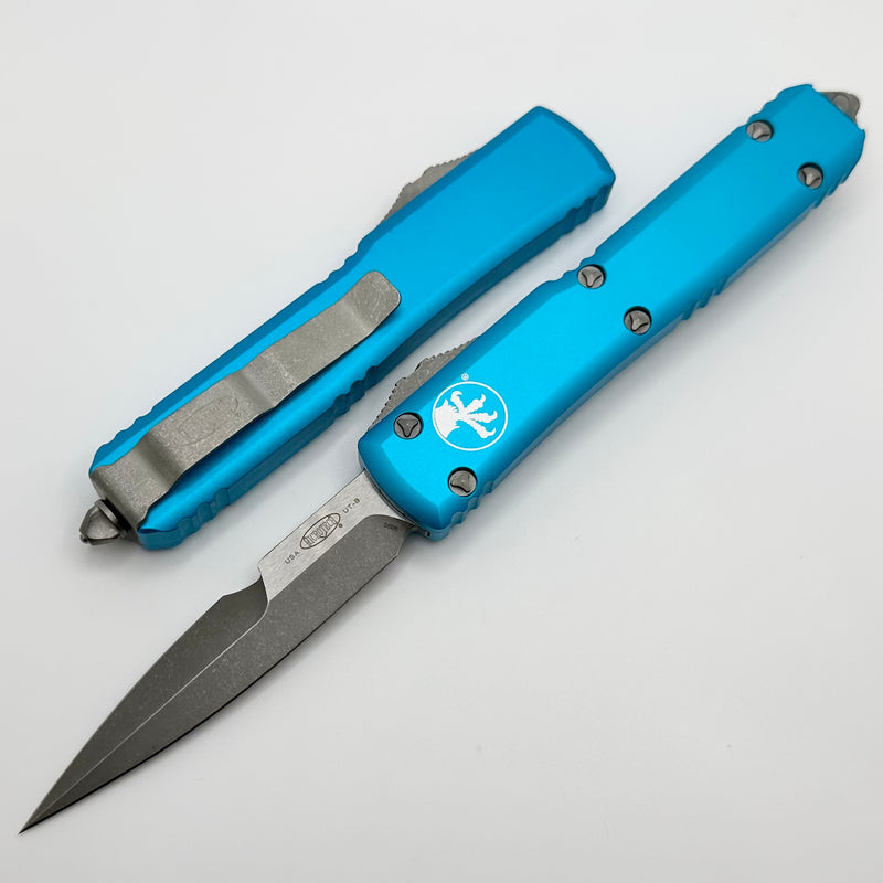 Microtech Ultratech Bayonet Grind Apocalyptic Standard & Turquoise 120-10APTQ