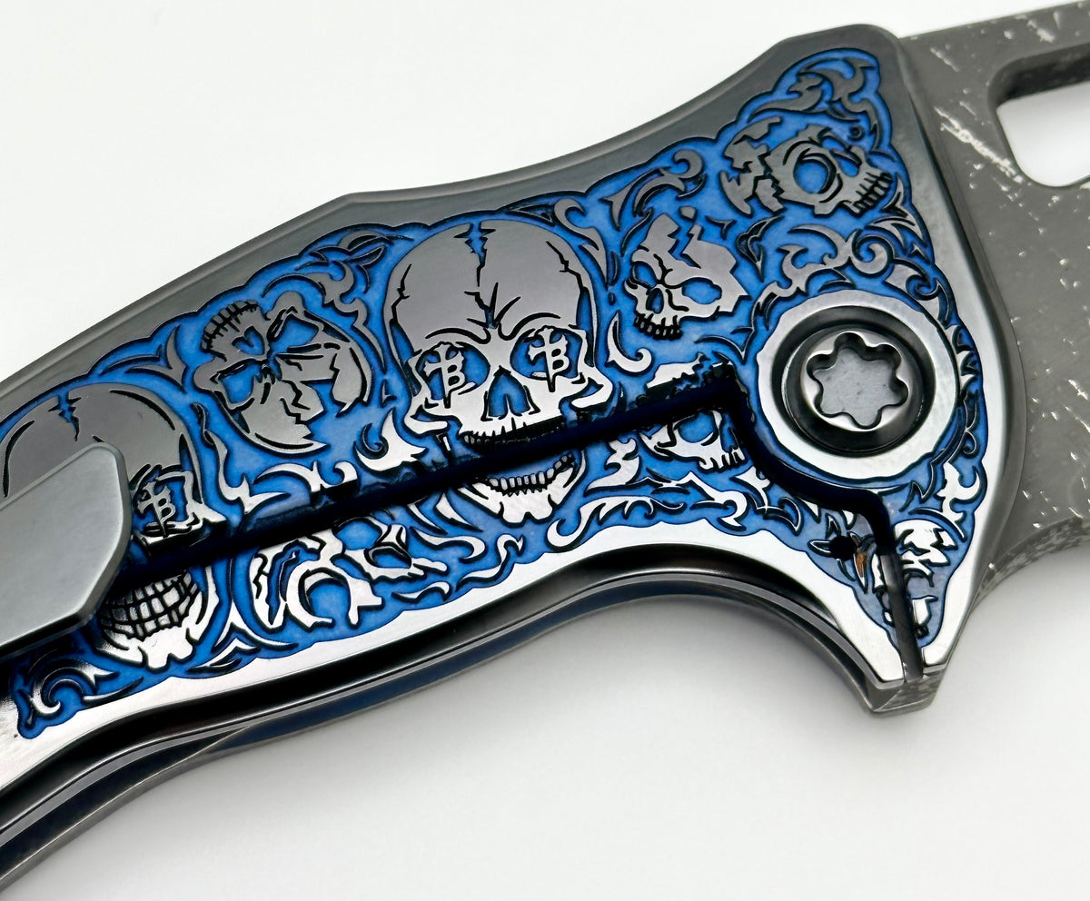 暗黒鎧 Kフック Dmitry Burmak アーティストプルーフ Borka Blades Mike Bond Shylock Blue/Black Hula Skulls & Guru Compound
