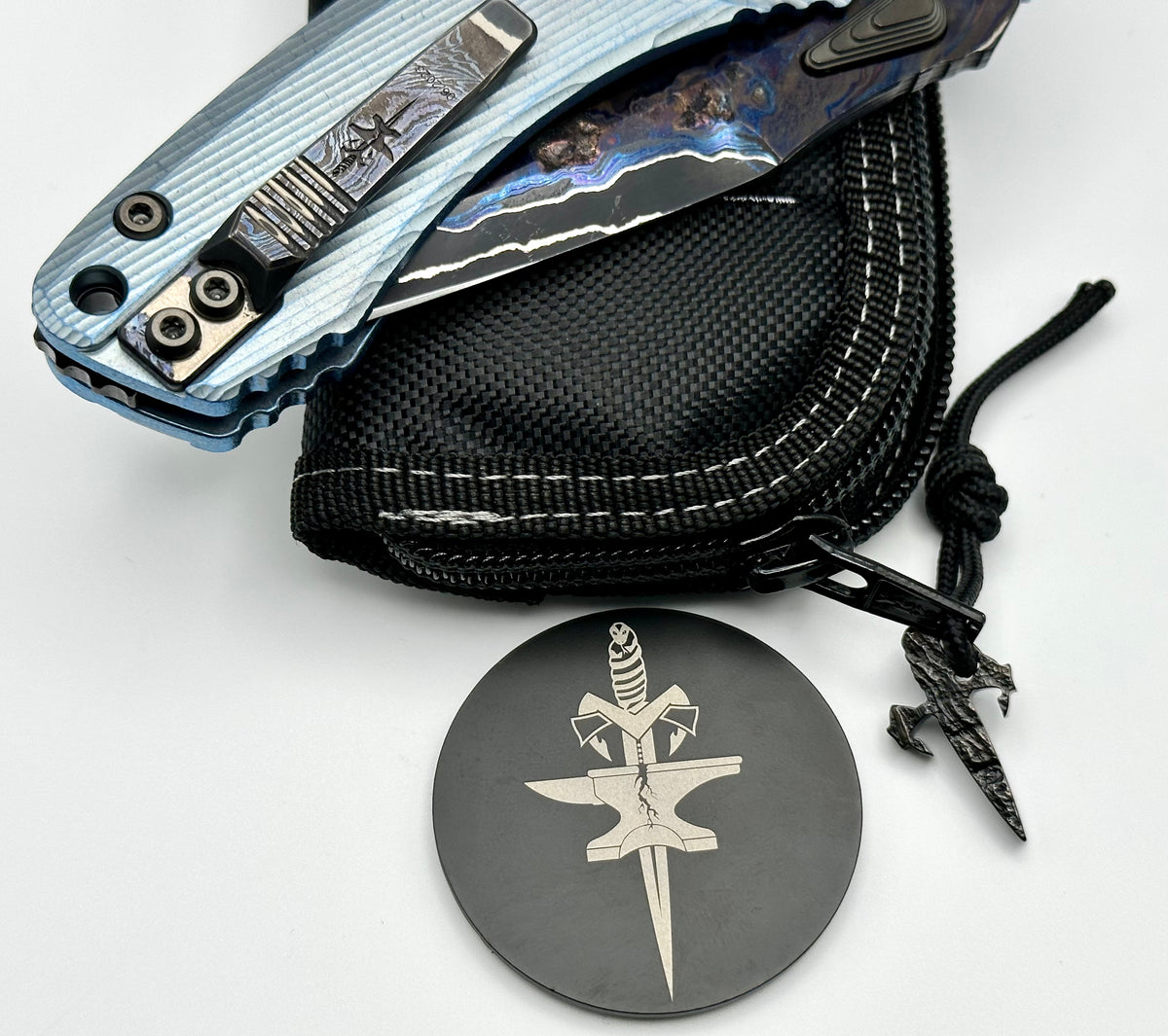 Marfione Custom Knives Amphibian RAM-LOK Brute de Forge Metroid Broken