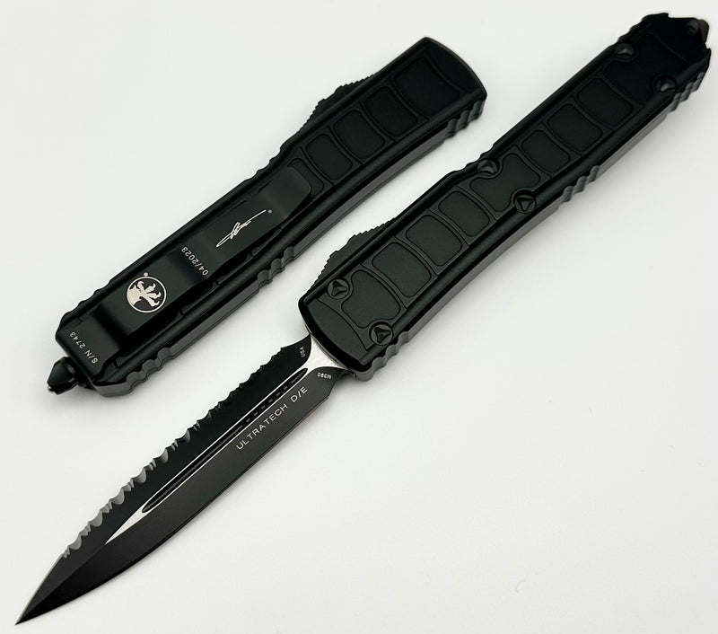 Microtech Ii Microtech Ultratech 2 II Tactical Double Edge Full Serrated Signature