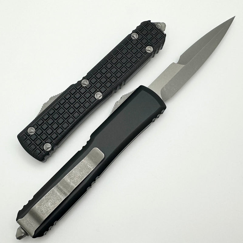 Microtech Ultratech Blade Show 2023 Bayonet Apocalyptic & Black Frag G-10 Top 120-10APFRGTBKBS