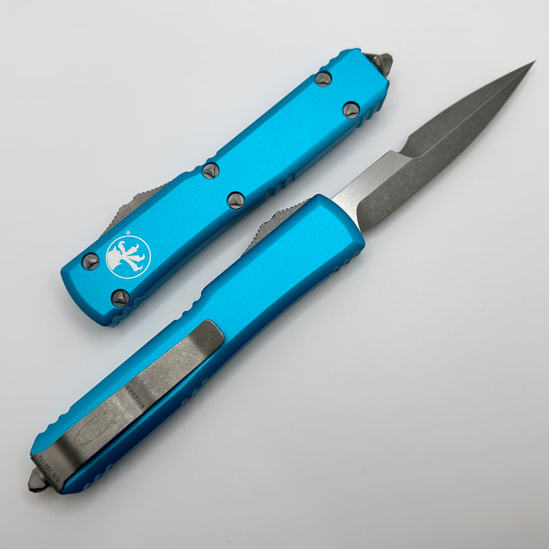 Microtech Ultratech Bayonet Grind Apocalyptic Standard & Turquoise 120-10APTQ