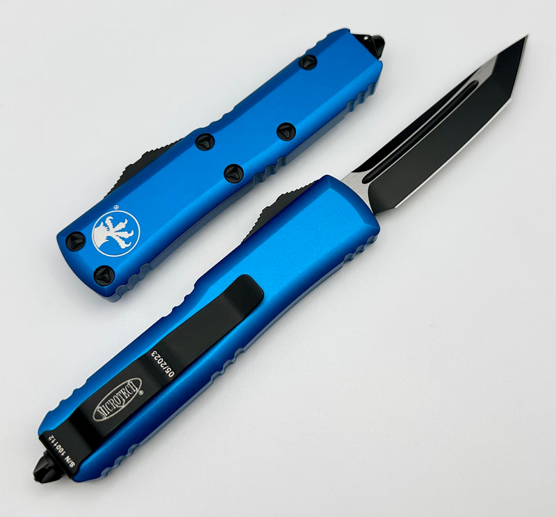 Microtech UTX-85 Tanto Black Standard & Blue 233-1BL