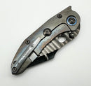 Marfione Custom Knives & Borka Blades Stitch w/ DLC Cracked Diamond Wash Rocked Double Star Grind M390 & Cosmic Titanium