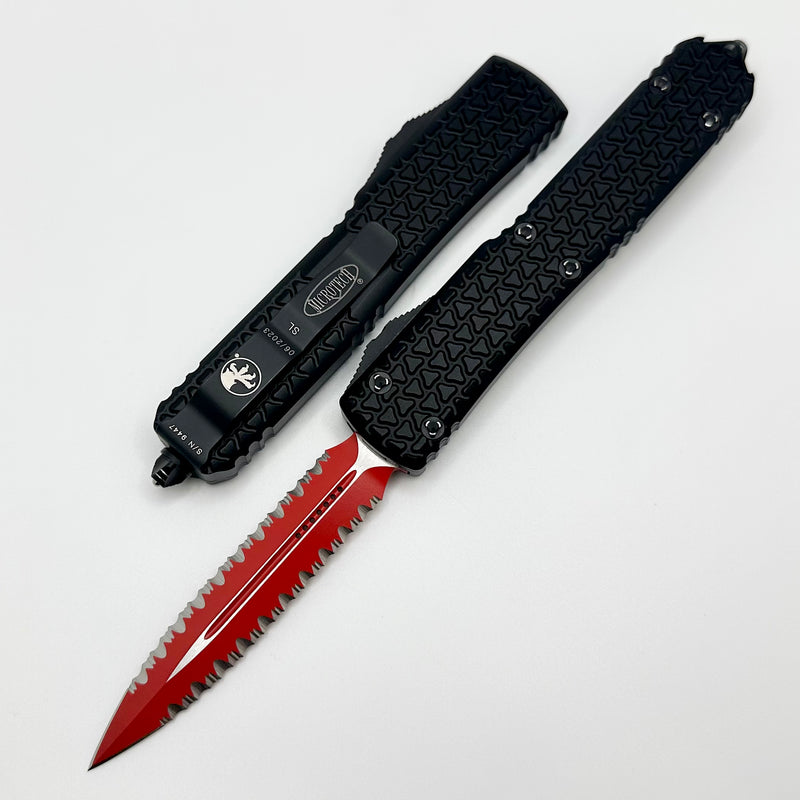 Microtech Ultratech Double Edge Sith Lord Double Full Serrated Signature Series 122-D3SL