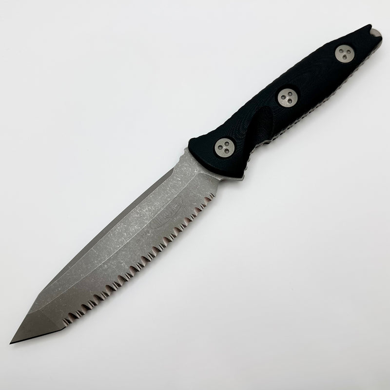 Microtech Socom Alpha Tanto Apocalyptic Standard Fully Serrated 114-12AP