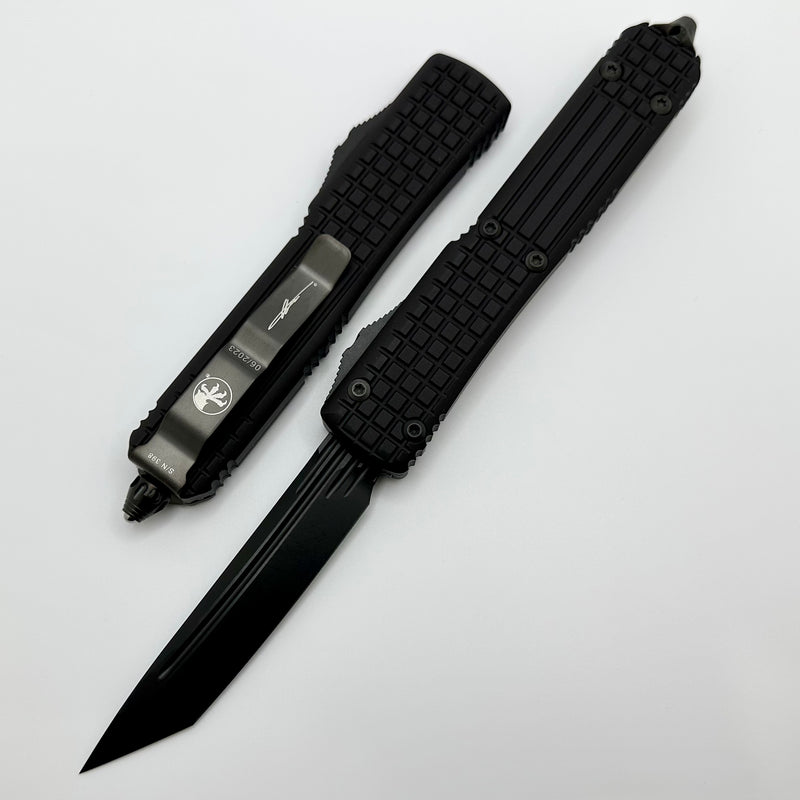 Microtech Ultratech Delta Frag Fluted Tanto DLC w/ Nickel Boron Signature Series 123-1UT-DS