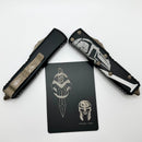 Microtech UTX-85 Molon Labe Hellhound & Warhound Set Signature Series Bronze Apocalyptic Standard 719-13SETMLS