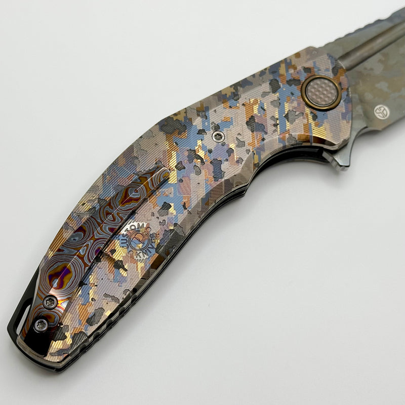 Custom Knife Factory ONE OFF Camo Titanium Marauder