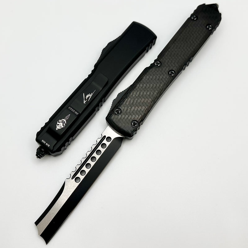 Microtech Ultratech Hellhound Razor Carbon Fiber Tactical 119R-1CFS