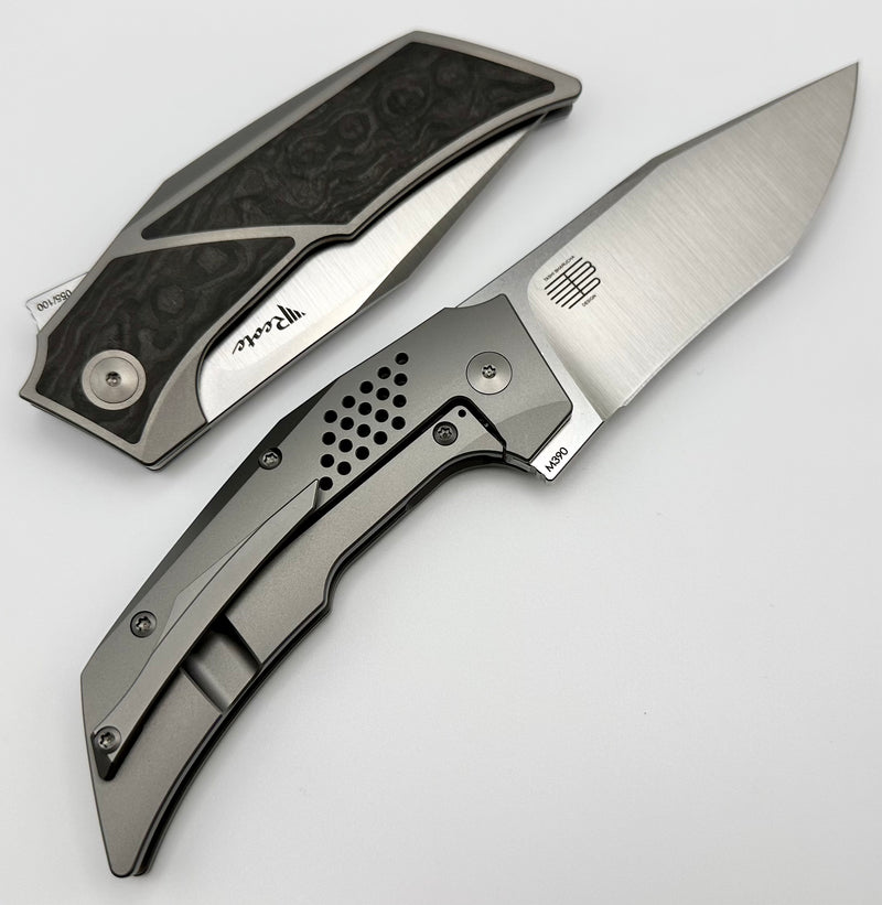 Reate Knives T3500 Titanium w/ Black Camo Carbon Inlay & M390