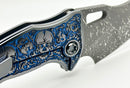 Borka Blades Mike Bond Shylock Blue/Black Hula Skulls & Guru Compound Grind