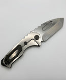 Medford Praetorian Genesis T Tumbled "Gears" Handles w/ PVD Hardware/Clip & S45VN Tumbled Tanto