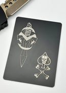 Microtech Combat Troodon Death Card Hellhound & Warhound Set Signature Series Bronze Apocalyptic Standard 219-13SETDCS