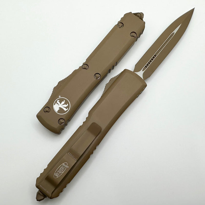 Microtech Ultratech Cerakote Tan Double Edge 122-1CTA