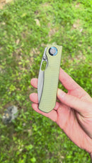 Kunwu & Metal Complex Excalibur Textured Stonewash Titanium Handles w/ Stonewash Vanax (In-House Modified)