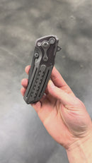 Reate Terminator-T600 Darkwash Titanium Integral Handle w/ Copper Accents & Acid Wash MagnaCut