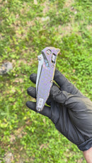 Marfione Select Microtech Socom Ram-Lok Titanium Slab Side Handles w/ Bronze Accents & Spear Point Stonewash M390MK 160RLS-10SMS2 (In House Modified)