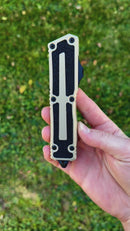 Microtech Scarab 2 Gen 3 Black D/E-S w/ Sand Handles 1180-1SN