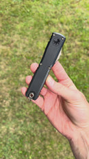 Microtech Marfione Select Ultratech ZBP Hellhound Baker Forge CopperMai w/ Hefted Black Handle & Bronze Accents 1119-16MS1