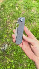 Kunwu & Metal Complex Excalibur Textured Stonewash Titanium Handles w/ Stonewash Vanax (In-House Modified)