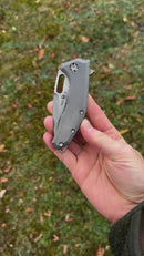 Heretic Knives Medusa Manual Battleworn Titanium & MagnaCut Blade H009-5A-TiBATTLE