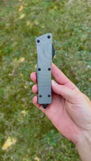 Microtech Combat Troodon Beskar w/ Damascus Double Edge Signature Series 142-16DLCBES