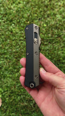 Microtech Glykon Black Tanto w/ Bronze Accents 185-1BK-Z2