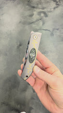 Uldanov Custom Knives Sierra One Off "Love" w/ Titanium & ZDP-189