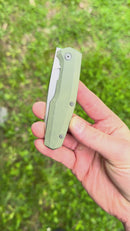 Custom Knife Factory FIF18 Tumbled Titanium Handles & M398 (In House Modified)