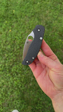 Spyderco Sage 6 w/ Peel Ply Carbon Fiber Scales w/ CPM-S90V Sprint Run C123CFBCLS90VP