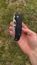 Spyderco Knives Shaman Black Micarta & CTS-XHP Distributor Exclusive C229MXHPP