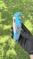 Microtech Marfione Select Amphibian RAM LOK Titanium Handles & Stonewash M390MK w/ Double Vapor Blast & Bronze Accents 137RL-10MS1 (In House Modified)