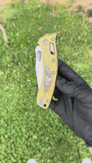 Microtech Marfione Select Amphibian RAM LOK Titanium Handles & Stonewash M390MK w/ Double Vapor Blast & Bronze Accents 137RL-10MS1 (In House Modified)