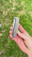 Custom Knife Factory FIF18 Tumbled Titanium Handles & M398 (In House Modified)