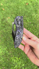 Coming Soon Marfione Select Microtech Manual Stitch RAM LOK Purple Haze Carbon Fiber w/ DLC Accents & DLC M390MK NCB Exclusive 169RL-1DLCTMS2