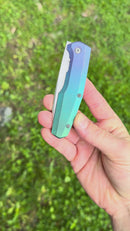 Custom Knife Factory FIF18 Tumbled Titanium Handles & M398 (In House Modified)