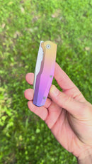 Custom Knife Factory FIF18 Tumbled Titanium Handles & M398 (In House Modified)