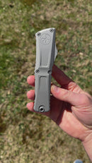 Microtech Knives Combat Troodon Gen III Interceptor "Titanium Gray" Cerakote Signature Series 1217-1CTGS