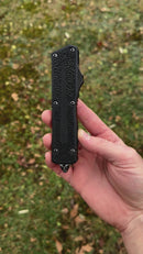 Microtech - Marfione Select Scarab 2 Gen 3 Blued Baker Forge Tanto w/ Stingray Inlaid Handle 1279-16MS1