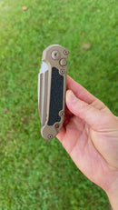 Microtech Knives LUDT Gen III Full Cerakote Dark Earth Drop Point NCB Exclusive 1135-1CDENCB