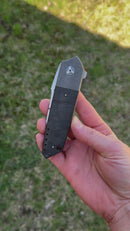 Mechforce Peter Carey Collab Roadster w/ Black Dunes Fat Carbon Inlaid Titanium Handles & M390