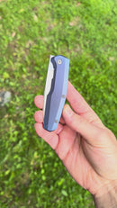 Custom Knife Factory FIF18 Tumbled Titanium Handles & M398 (In House Modified)