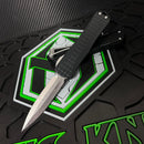 Heretic Knives Manticore E Black Grenade Grip Handle w/ Stonewash D/E MagnaCut H028F-2A