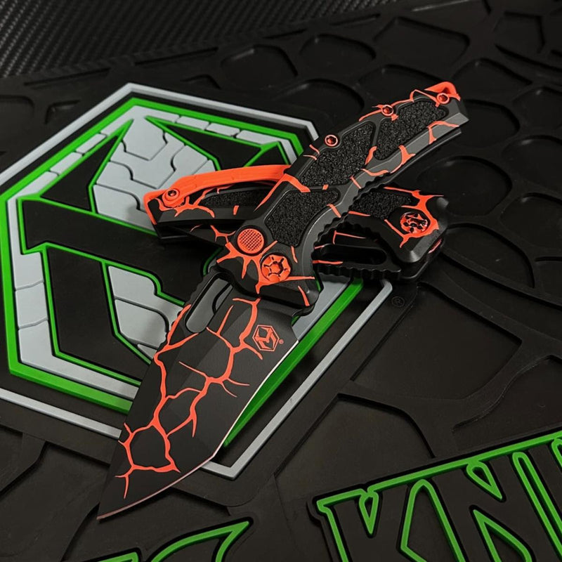 Heretic Knives Medusa Magma Orange w/ Recurve MagnaCut H012-MAG-OG