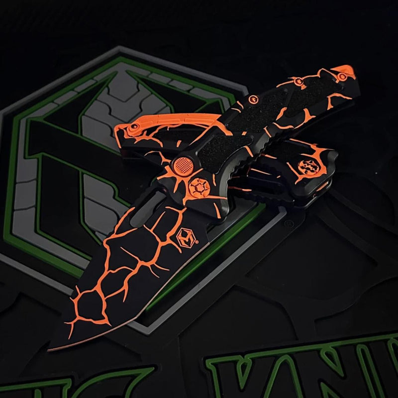 Heretic Knives Medusa Magma Orange w/ Recurve MagnaCut H012-MAG-OG