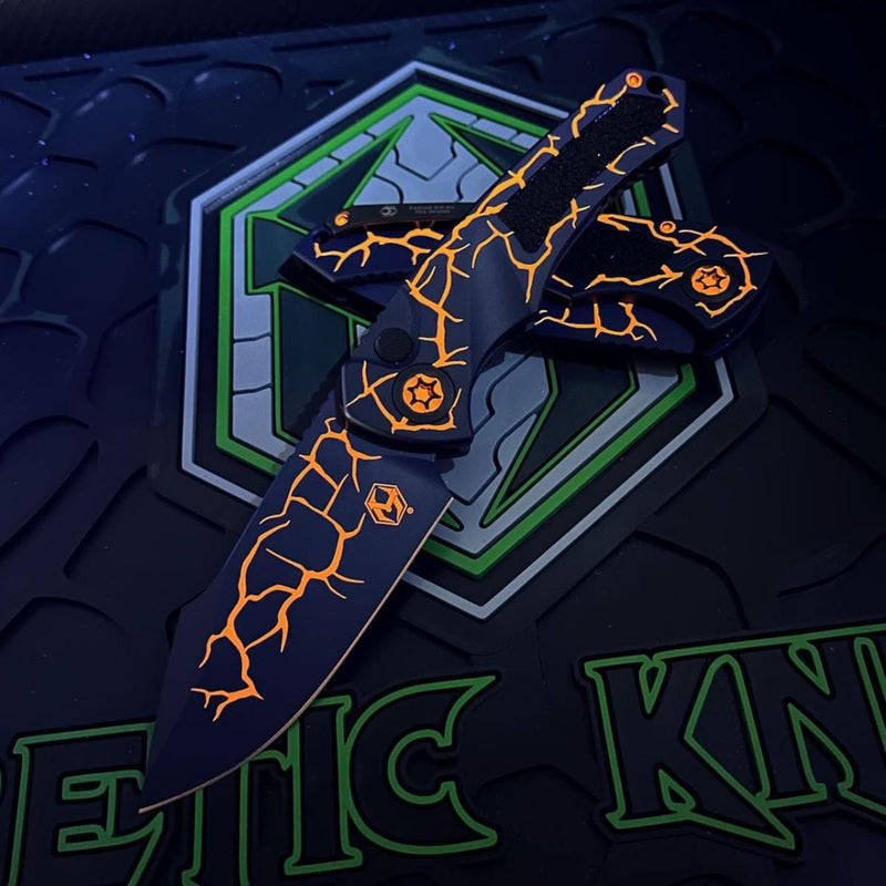 Heretic Knives Pariah Auto Orange Magma MagnaCut H048-MAG-OR