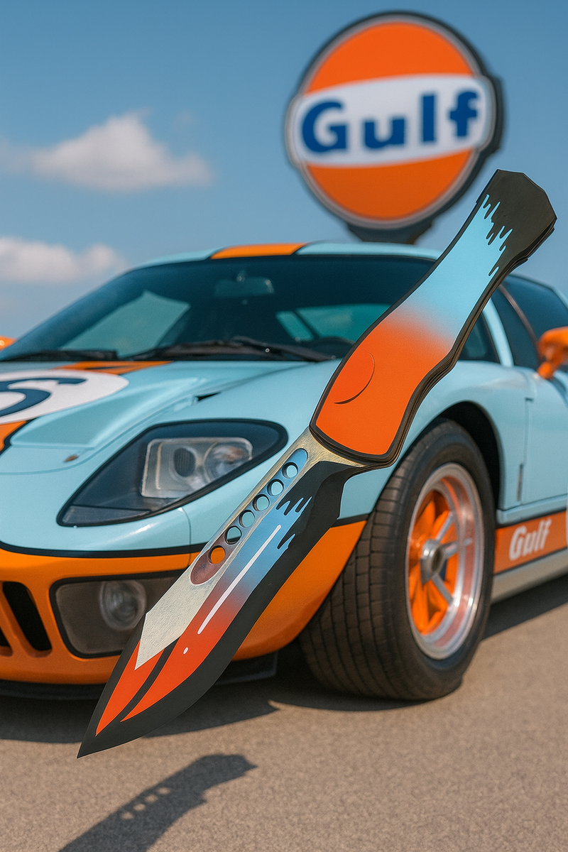 Heretic Hydra V4 Cel Shade GT-40 w/ Aluminum Handle & Recurve H408-CS-GT